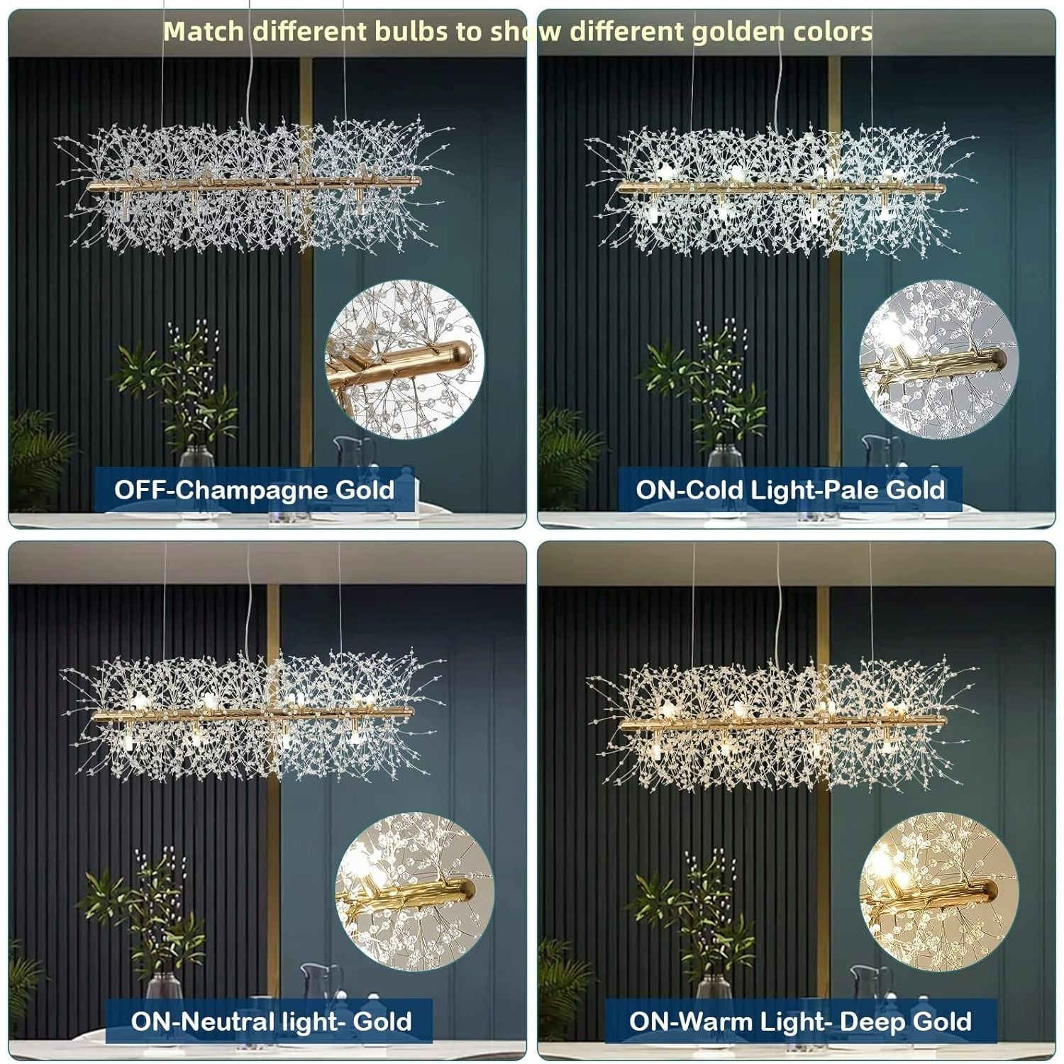 Modern Crystal Chandelier Firework, 12 Lights