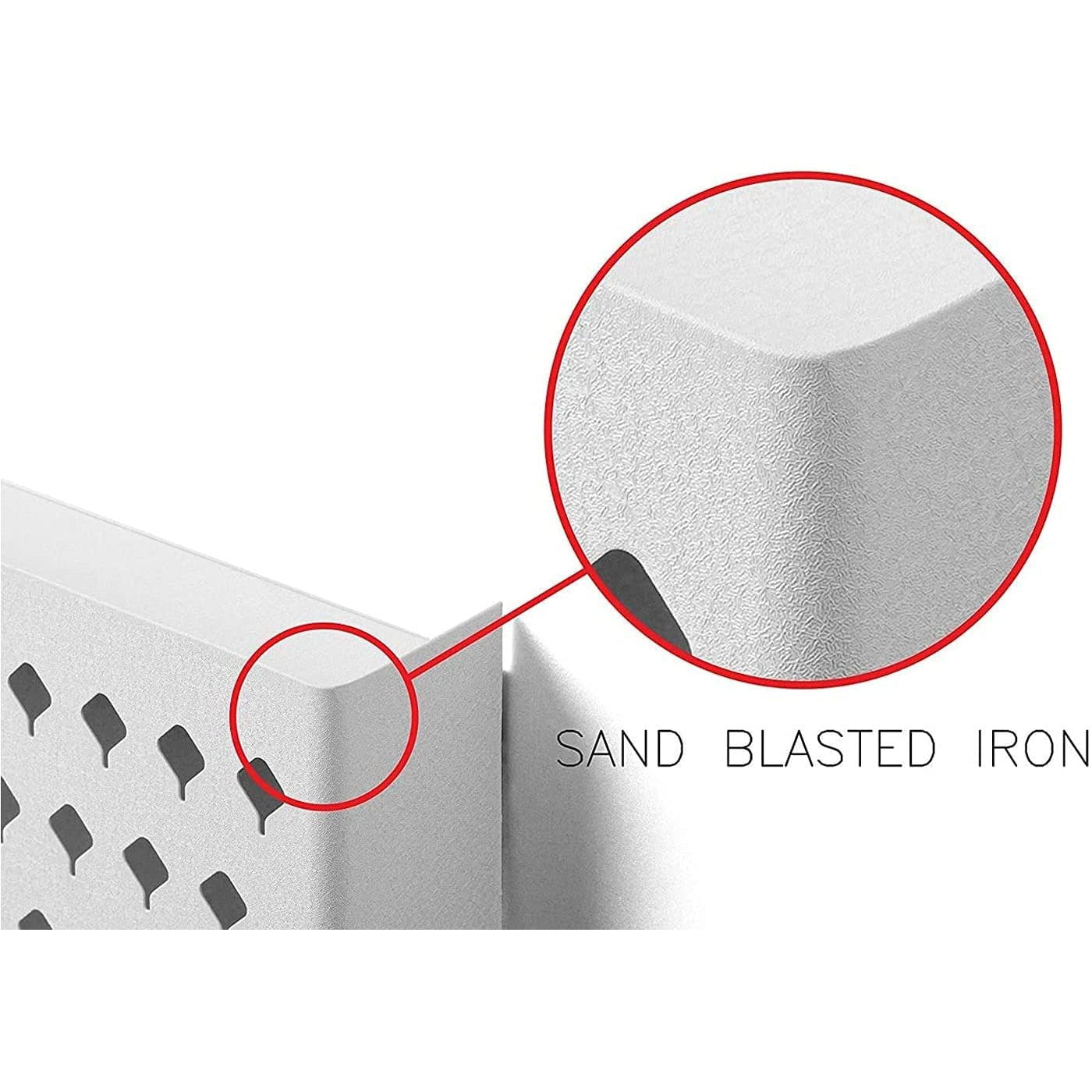 Wall Mount Earring Jewelry Hanger Organizer Holder with 109 Holes and 19 Hooks (White)