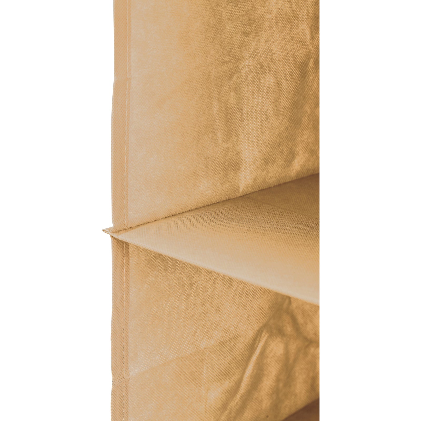 5 Tier Shelf Hanging Closet Organizer and Storage for Clothes (Beige)