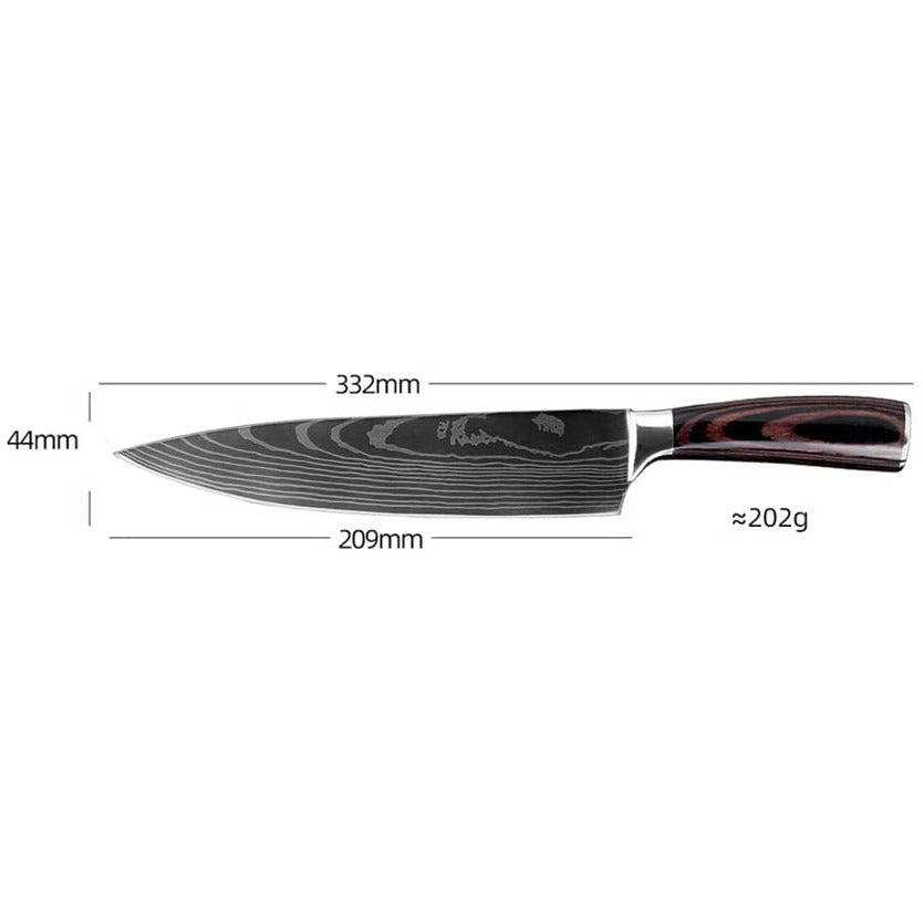 Professional Chef's Knives for Kitchen and Restaurants (20 cm)