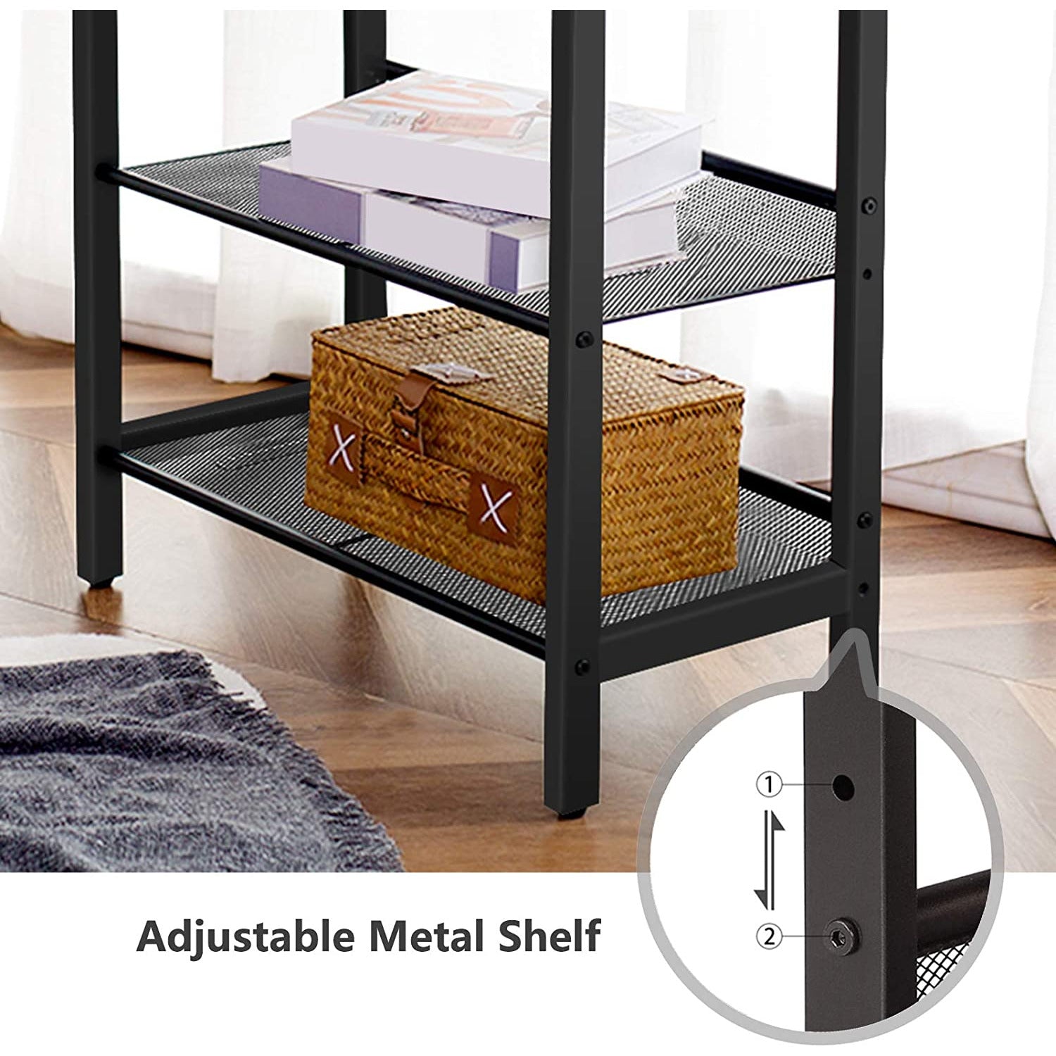 2-Tier Shoe Rack, Industrial Shoe Organizer Storage Bench