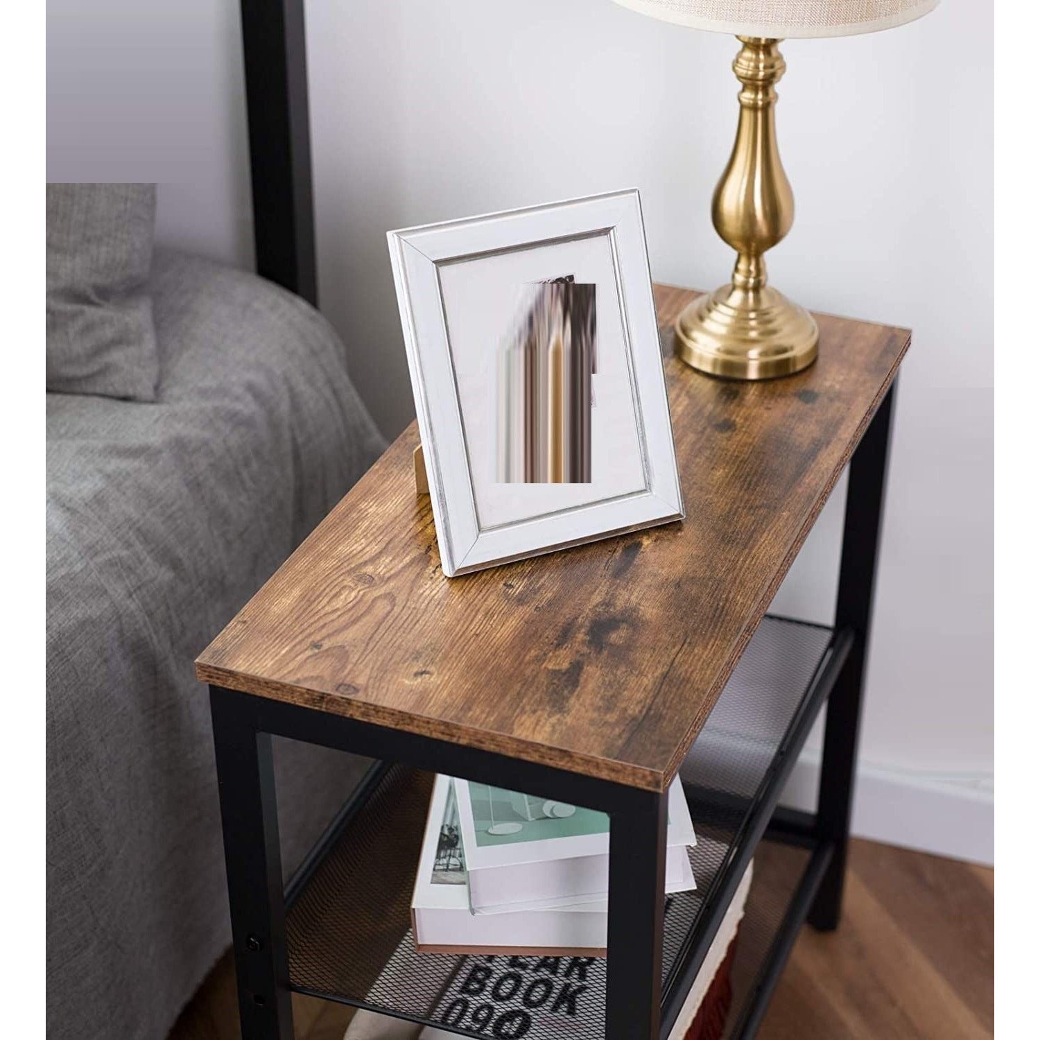 2-Tier Shoe Rack, Industrial Shoe Organizer Storage Bench