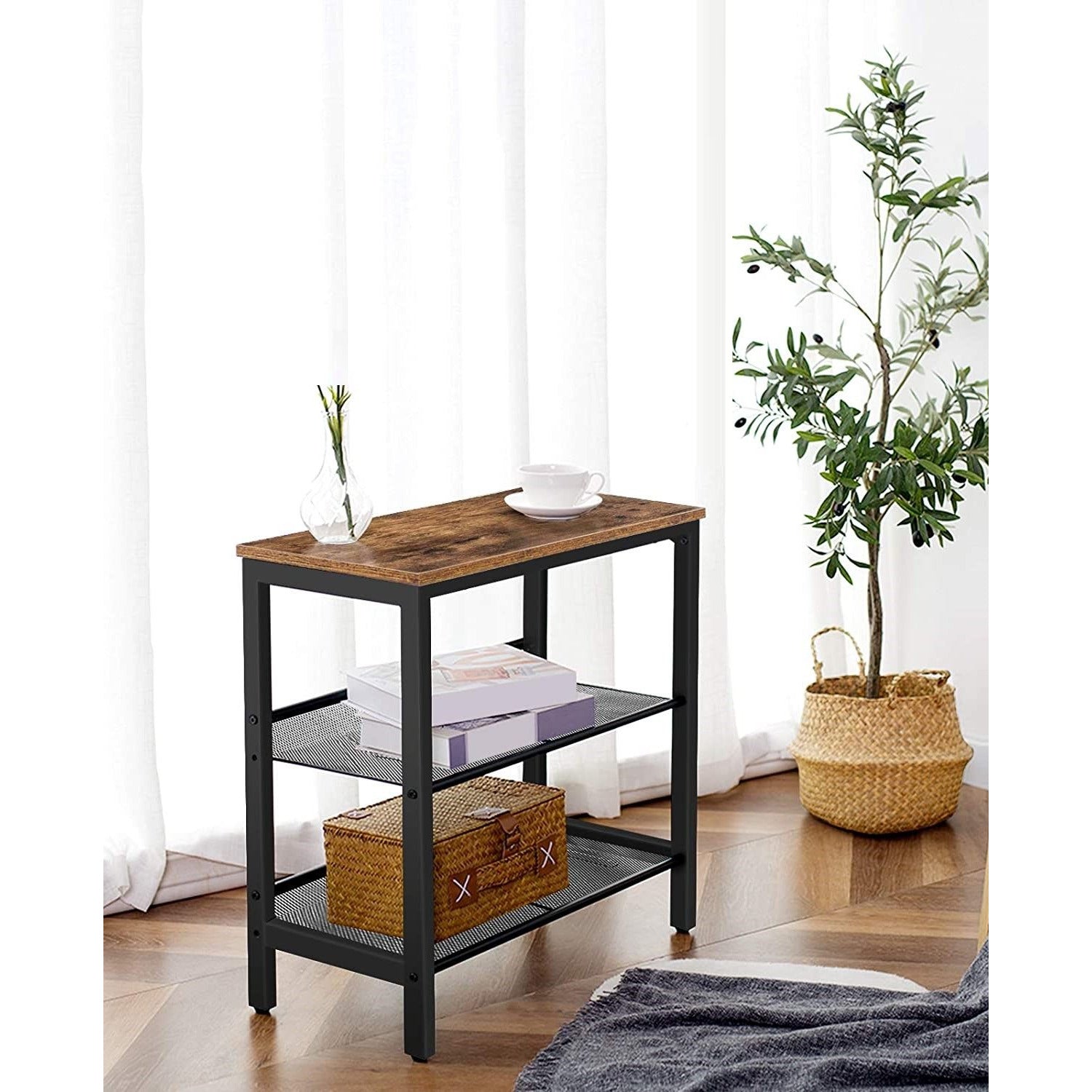 2-Tier Shoe Rack, Industrial Shoe Organizer Storage Bench
