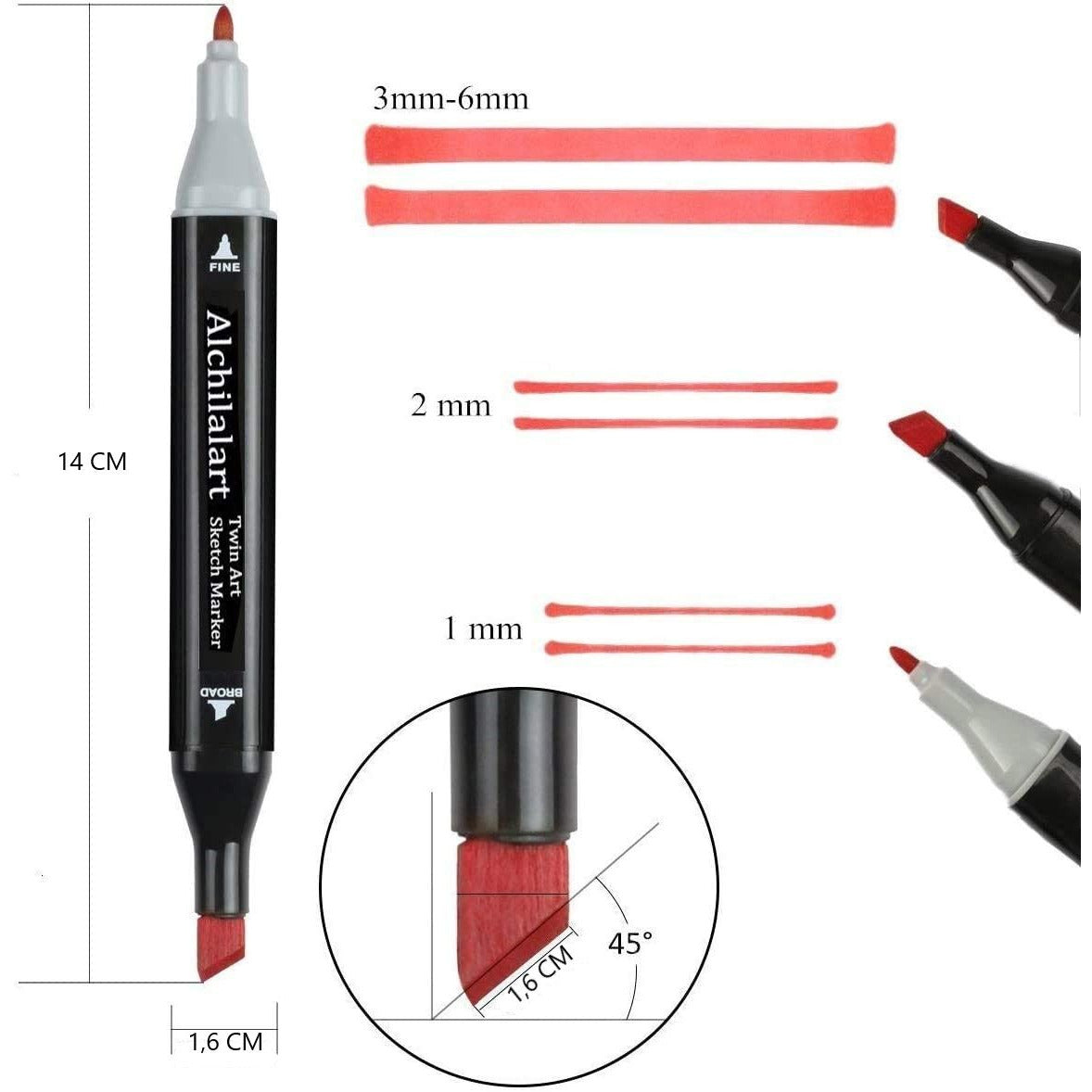 168 Colours Graffiti Pen Permanent Marker Pens Set for Adults and Children