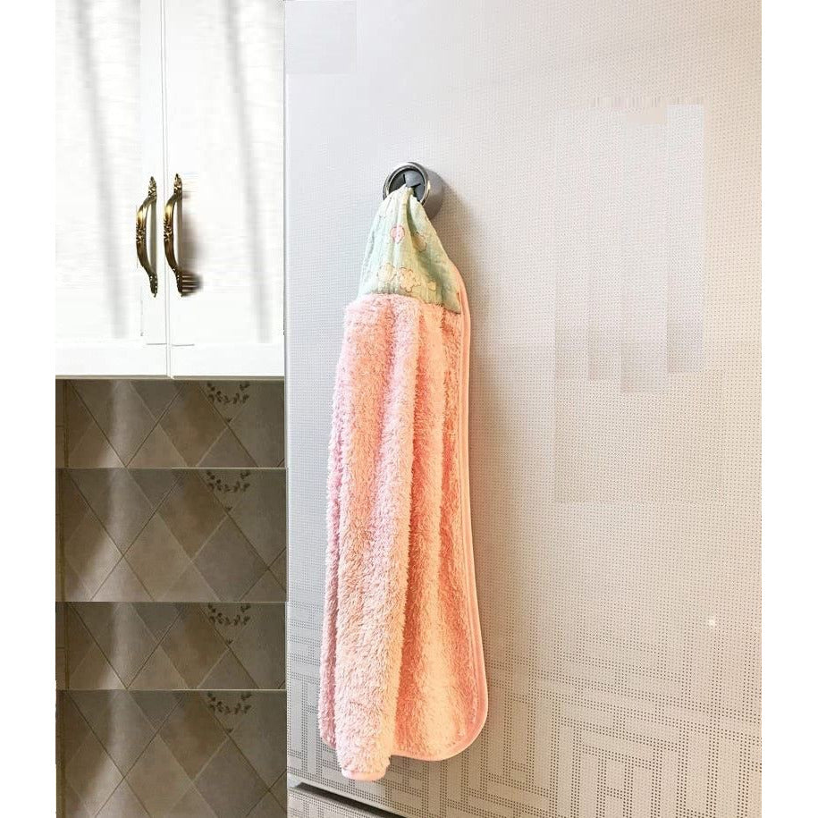 3 Pack Self Adhesive Round Towel Hooks for Kitchen and Bathroom