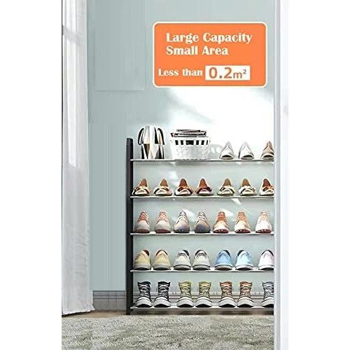 4 tier Shoe Rack Storage Organiser (White)