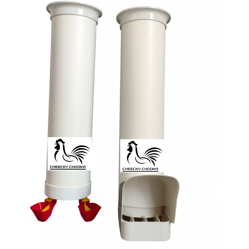 Cheeky Chooka Poultry Feeder & Waterer Set