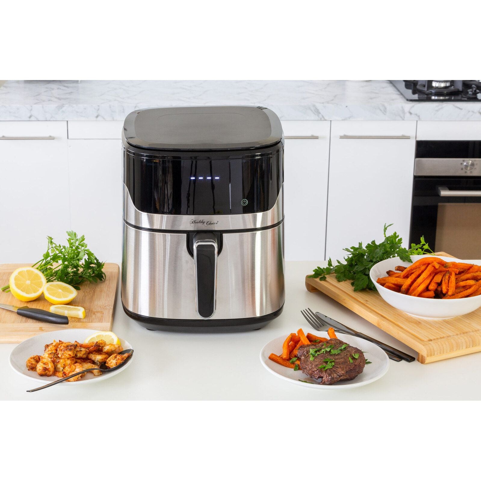7L Air Fryer Wiz w/ Built-In Scale, 200C, 9 Cooking Programs