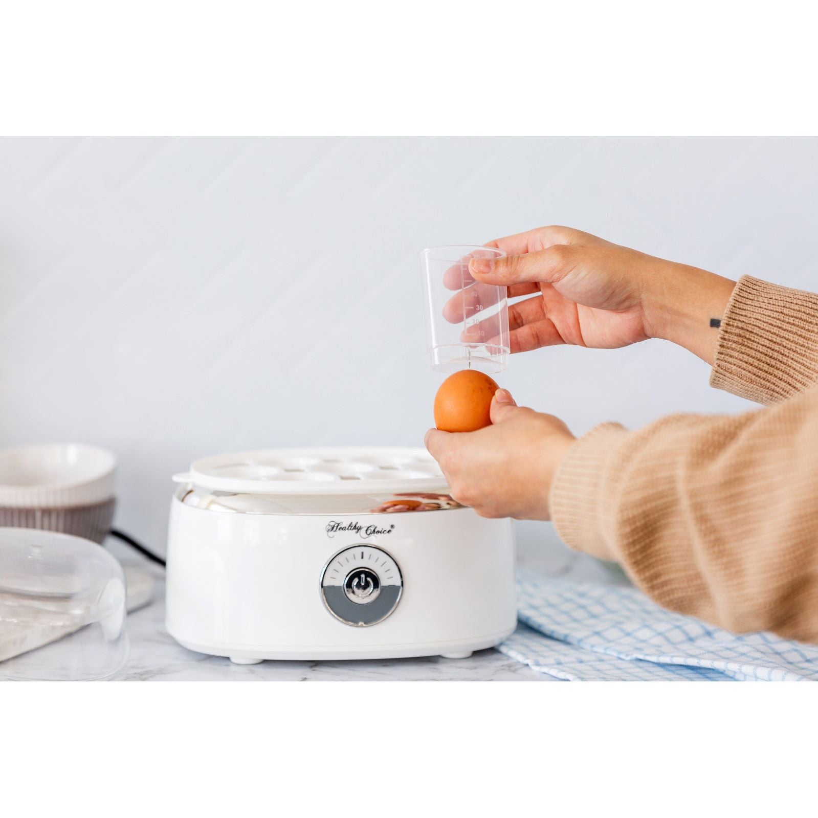 Electric Egg Steamer, Fits 7 Eggs & Cooked Perfectly