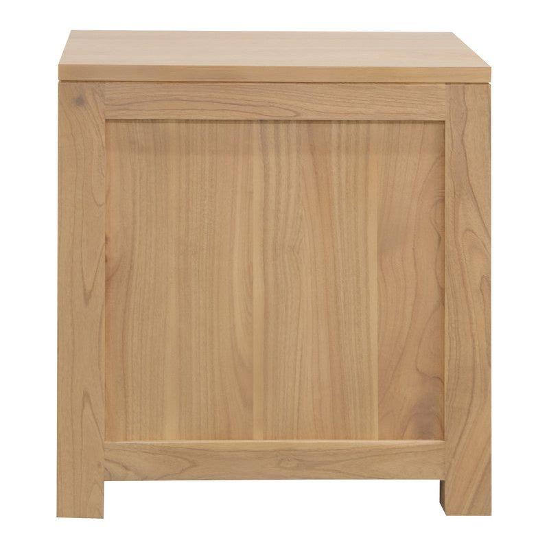 Amsterdam Solid White Cedar 2 Drawer Bedside (Natural)