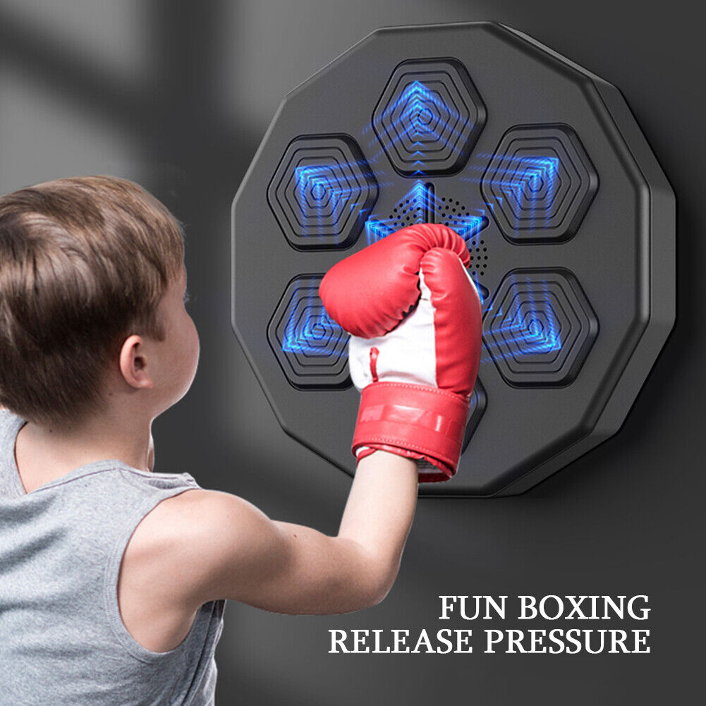 Electronic Music  Boxing Wall Target  Training Smart Wall Mounted Combat AU With Kids Gloves��