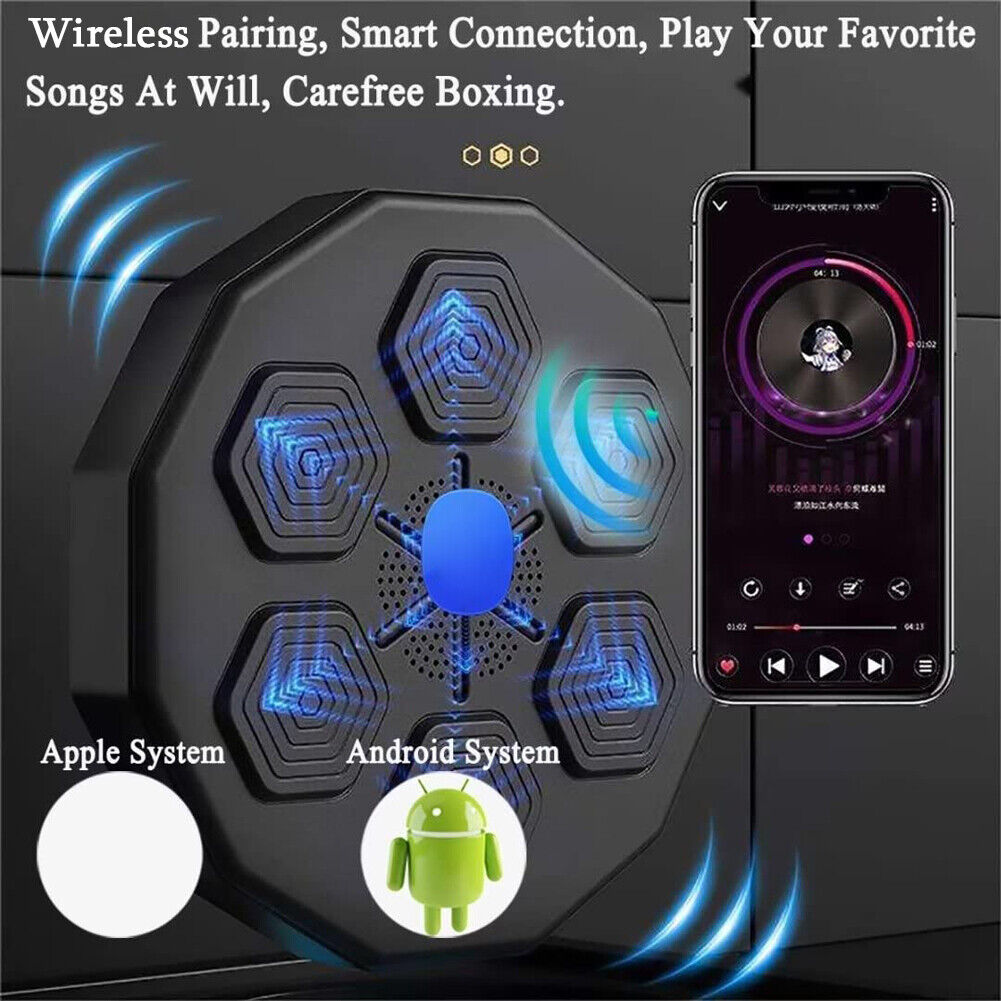 Electronic Music  Boxing Wall Target  Training Smart Wall Mounted Combat AU With Kids Gloves��