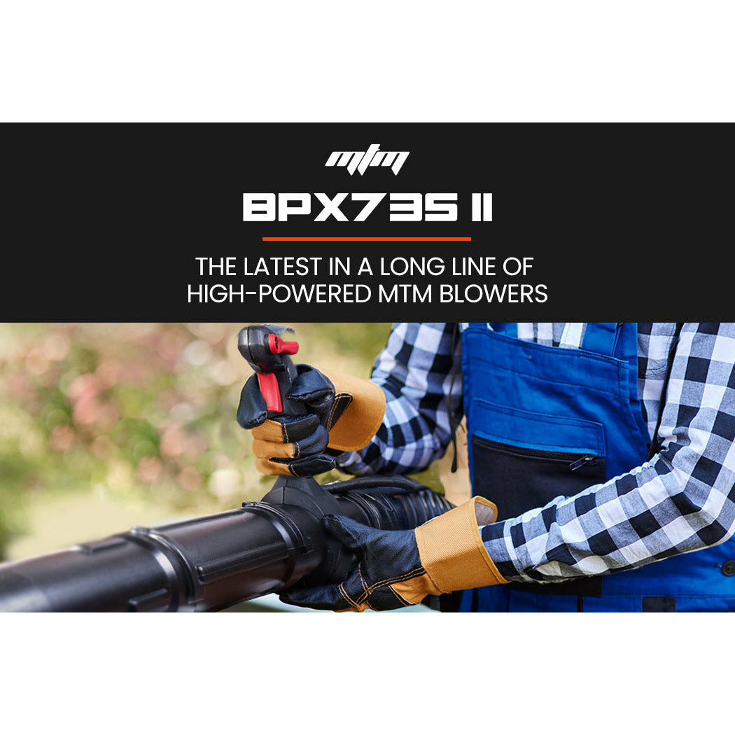 MTM 65CC Petrol Backpack Leaf Blower - Commercial 2 Stroke Garden Yard Tool Back