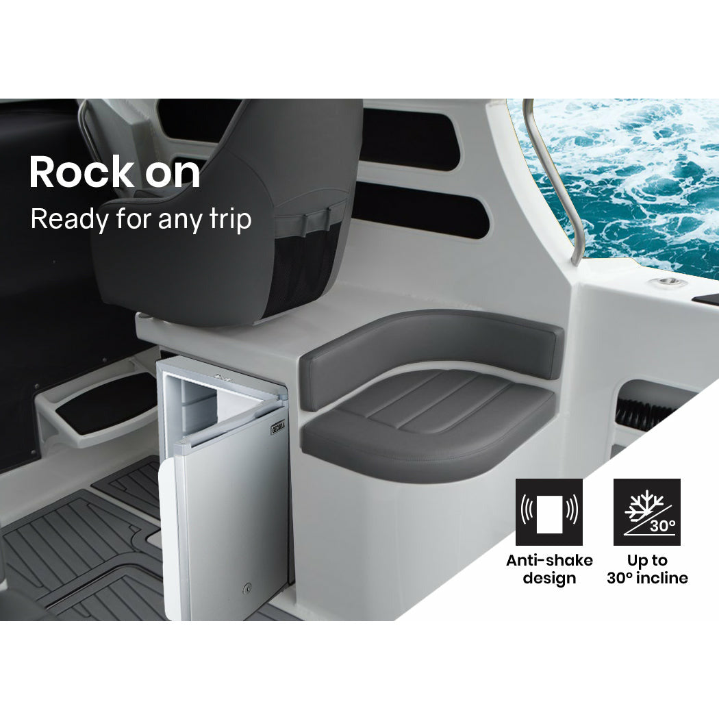 GECKO 57L Portable Bar Fridge Refrigerator 12V/24V/240V Camping Camper Caravan