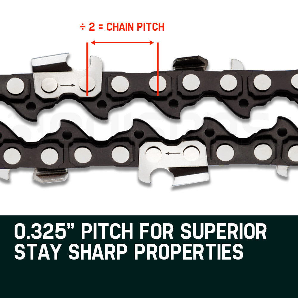 2 x 22 Baumr-AG Chainsaw Chain Bar Replacement 0.325 0.058" 86DL