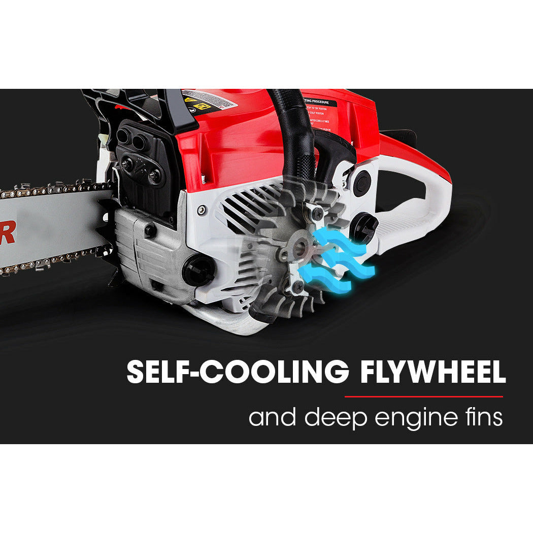 Baumr-AG 52CC Petrol Commercial Chainsaw 20 Bar E-Start Chain Saw