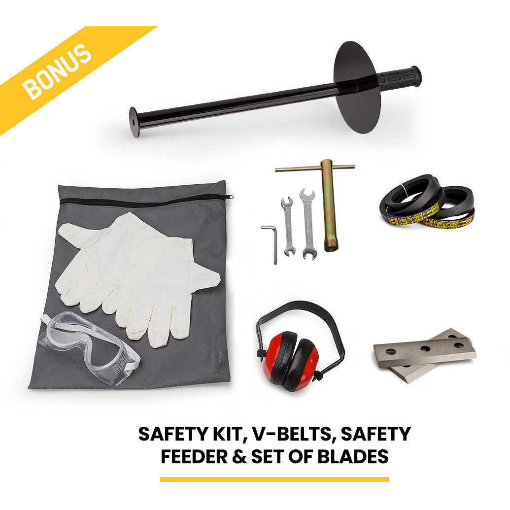 MICHIGAN 15HP Petrol Wood Chipper Garden Mulcher Shredder Mulch Chip 420CC Commercial Series