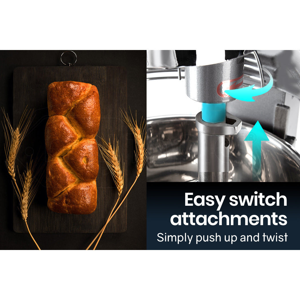 EUROCHEF Planetary Mixer 20L Commercial Mix Dough Food Kitchen Vertical Floor Stand