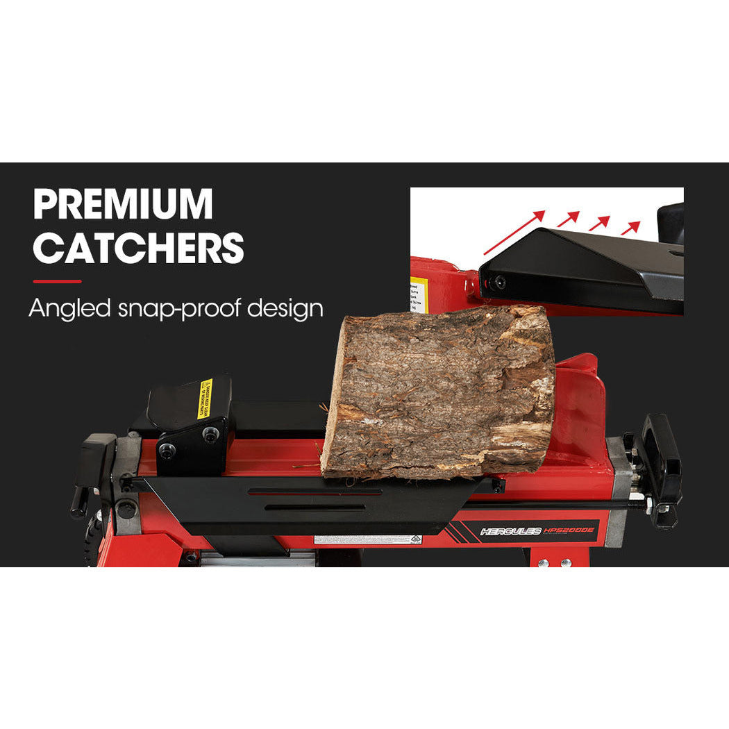 BAUMR-AG 6 Ton Electric Log Splitter 6T Hydraulic Firewood Wood Timber Block Cutter Small Machine