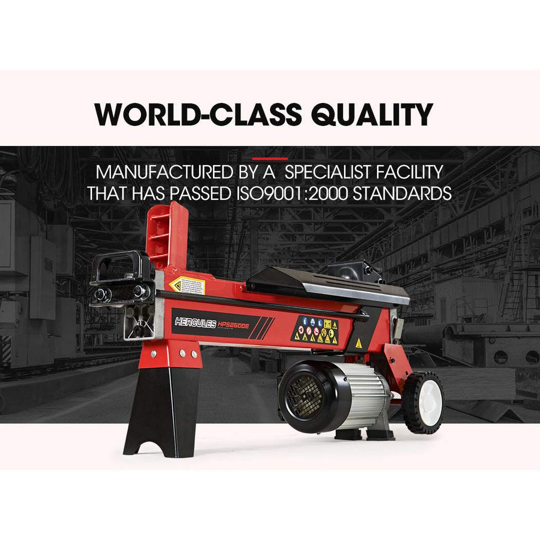 Baumr-AG 8 Ton Electric Log Splitter 8T Wood Cutter Hydraulic Fire Wood Block Axe Small Machine