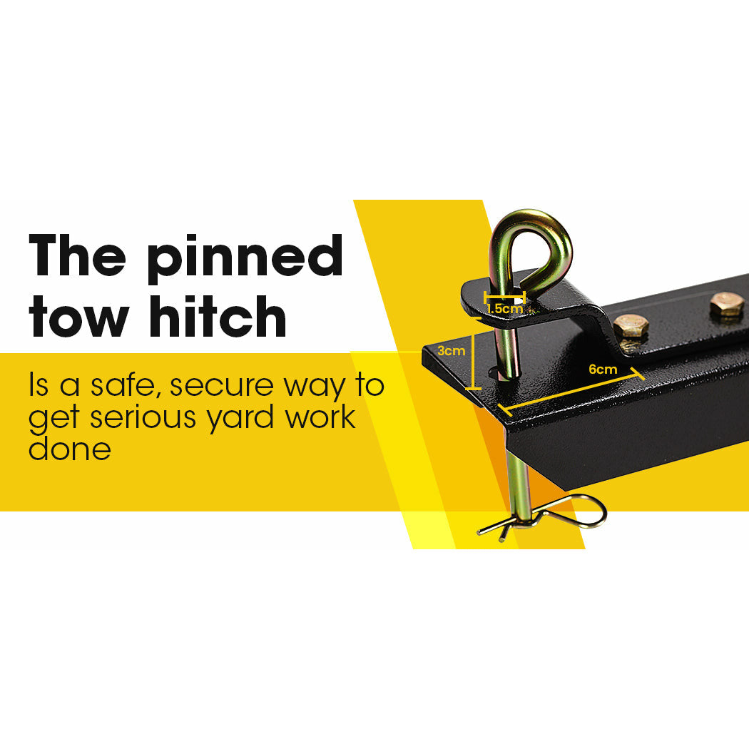 PLANTCRAFT 400LBS Poly Dump Cart Garden Tip Trailer Tray Tow Quad ATV Ride