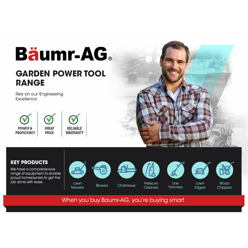 Baumr-AG 31CC Lawn Edger Petrol 4 Stroke Garden Grass Weed Trimmer Blade Cutting