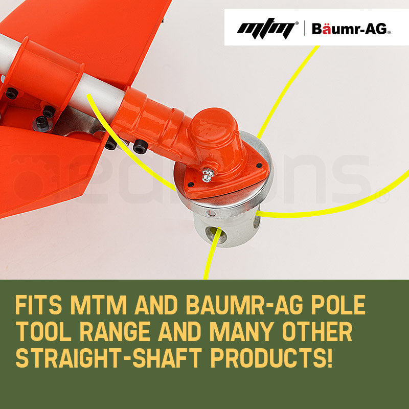 MTM Trimmer Head 4 Line Nylon Alloy Whipper Snipper Brush Cutter Brushcutter