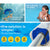 AURELAQUA Pool Cover 500 Micron 11x5m Solar Blanket Swimming Thermal Blue Silver
