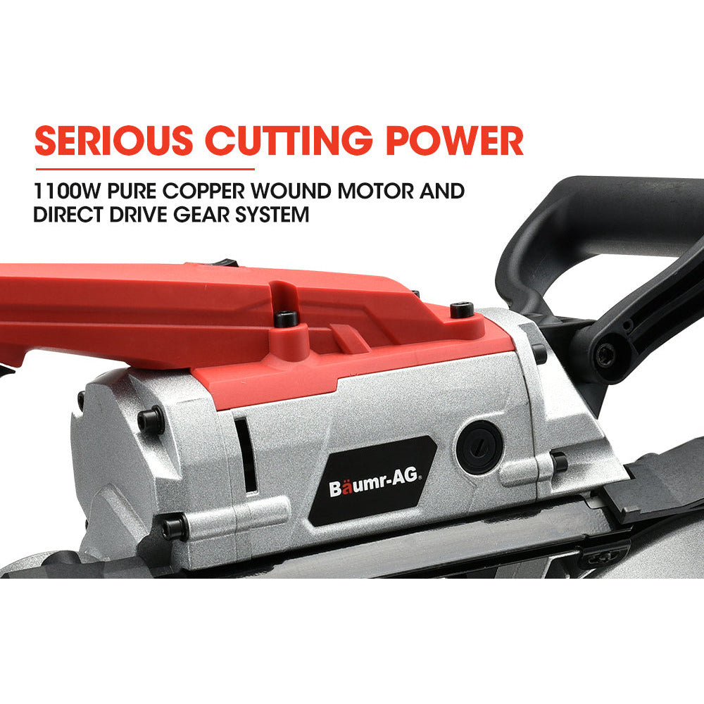 BAUMR-AG Portable Band Saw Cold Cut Metal Cut Off Bandsaw Steel Hand Drop Slicer Cutter Chop