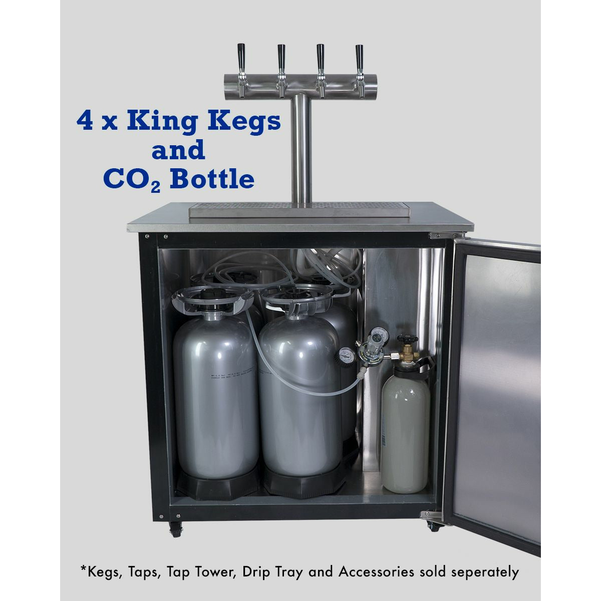 Beer Keg Fridge KegMaster Solstice 6 Keg 12volt DC Kegerator