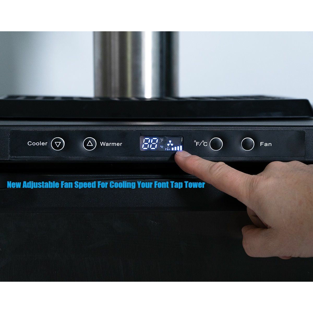 Beer Keg Fridge KegMaster Series XL Kegerator With Two Beer Taps