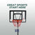 Verpeak Basketball Hoop Stand ( 2.1M - 2.60M ) BLACK VP-BHS-102-SBA