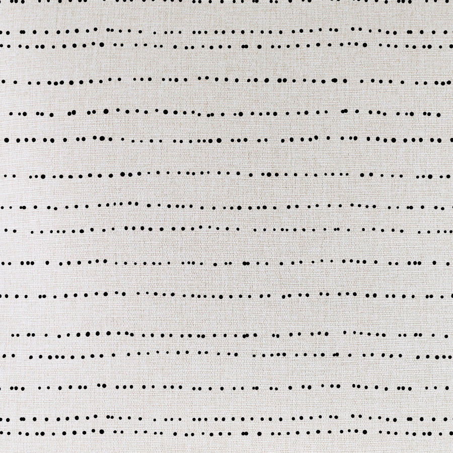 Cushion Cover-With Black Piping-Journey Black-35cm x 50cm