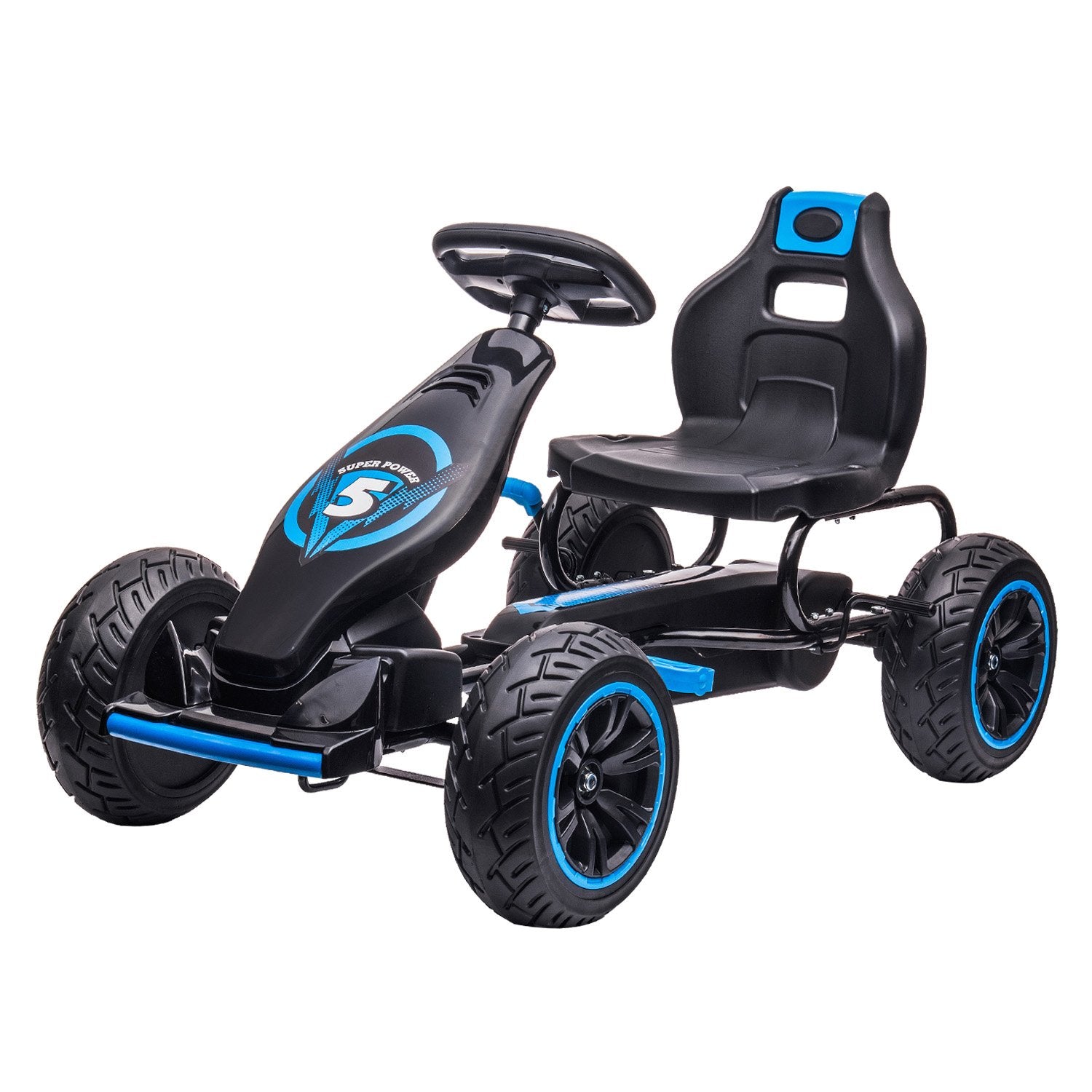 Kahuna G18 Kids Ride On Pedal Go Kart - Blue