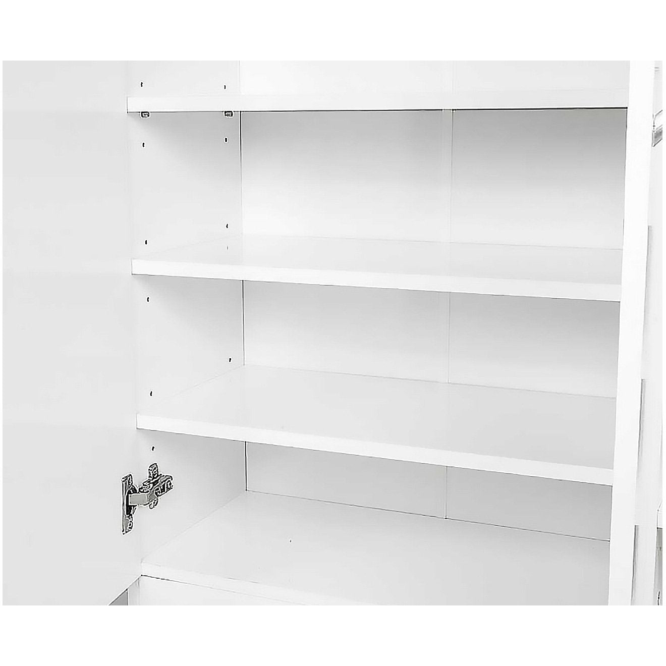 Sarantino New 21 Pairs Shoe Cabinet Rack Storage Organiser Shelf 2 Doors Cupboard White