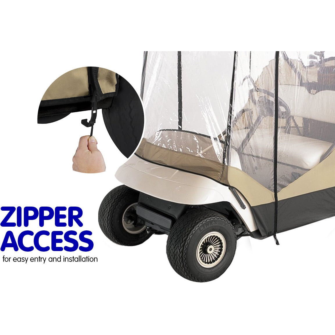 Samson 2 Seater Golf Cart Enclosure Waterproof Cover Buggy