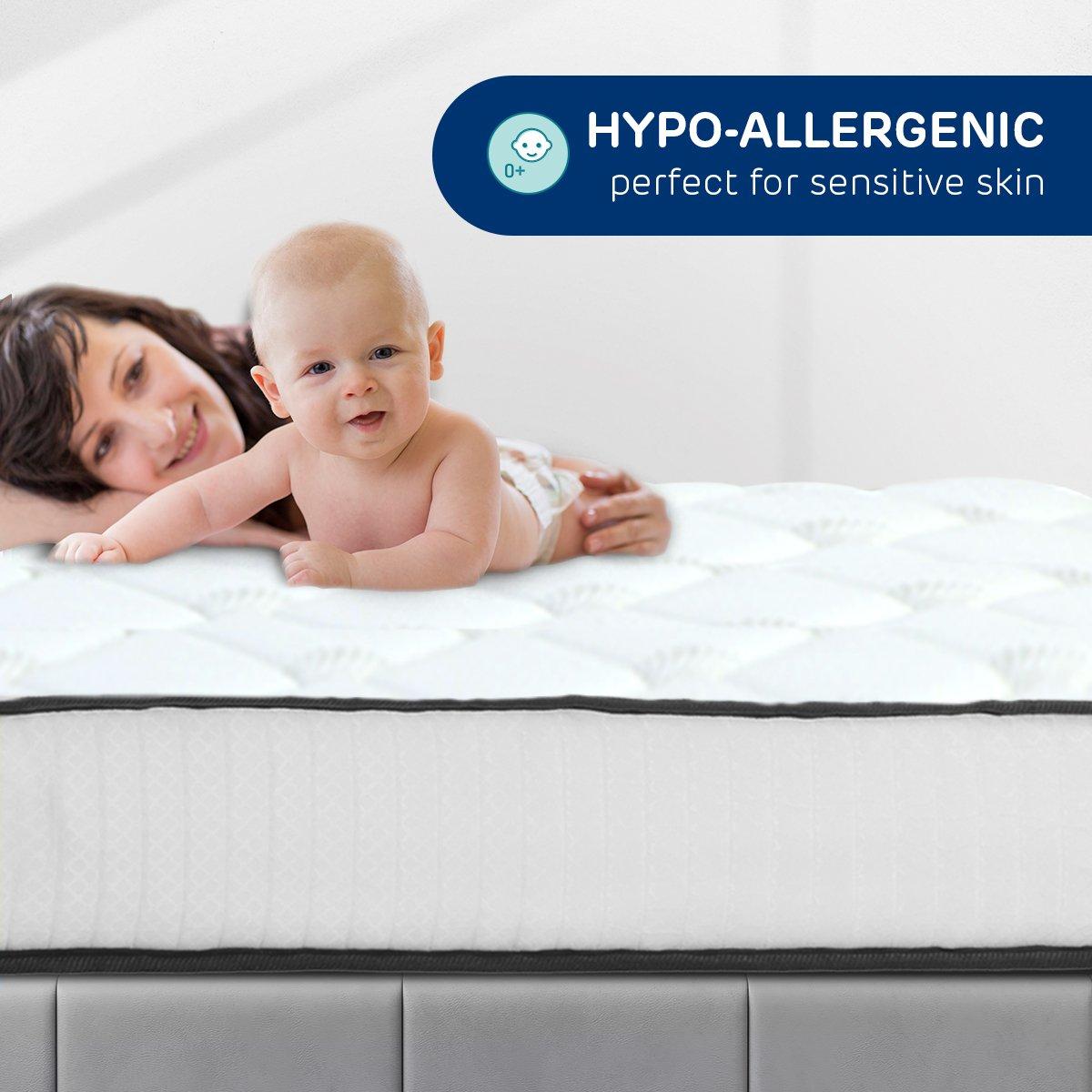 Laura Hill King Single Size Mattress Pocket Spring High Density Foam For Bed