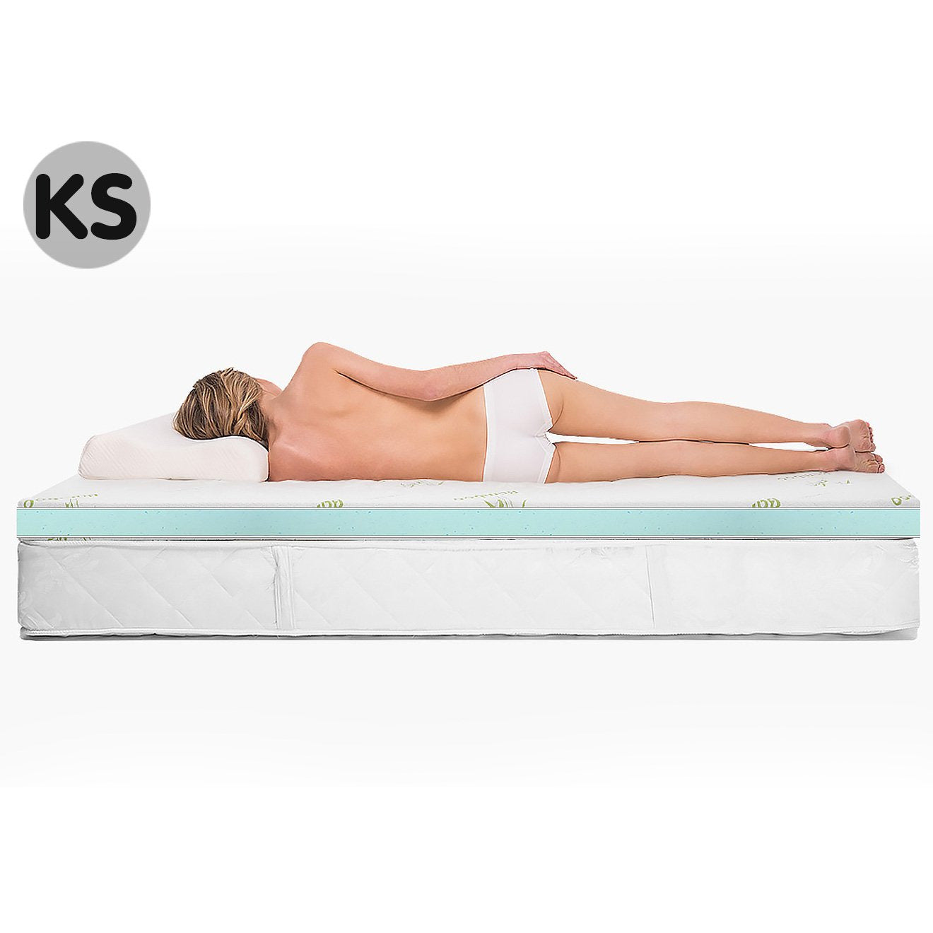 Laura Hill Cool Gel Memory Foam Mattress Topper - King Single