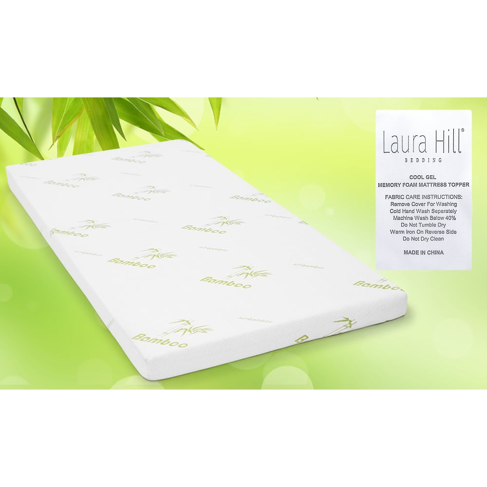 Laura Hill Cool Gel Memory Foam Mattress Topper - King Single