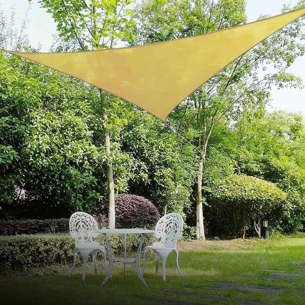 Wallaroo Triangular Shade sail: 8m x 8m x 8m - Sand