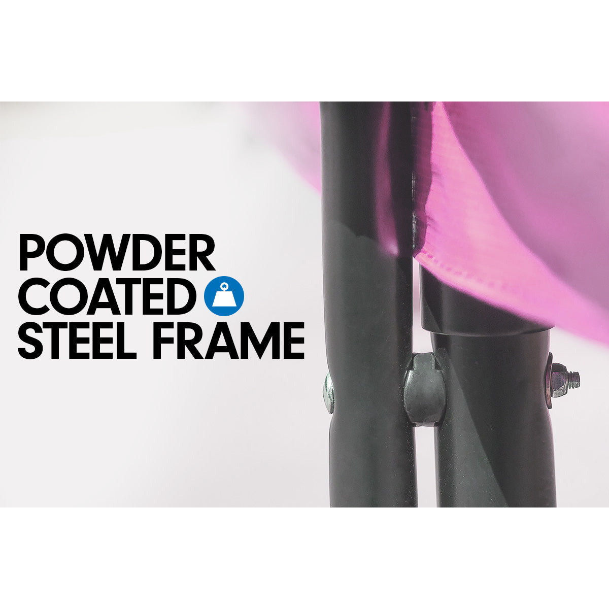 Kahuna 14ft Trampoline Free Ladder Spring Mat Net Safety Pad Cover Round Enclosure - Pink