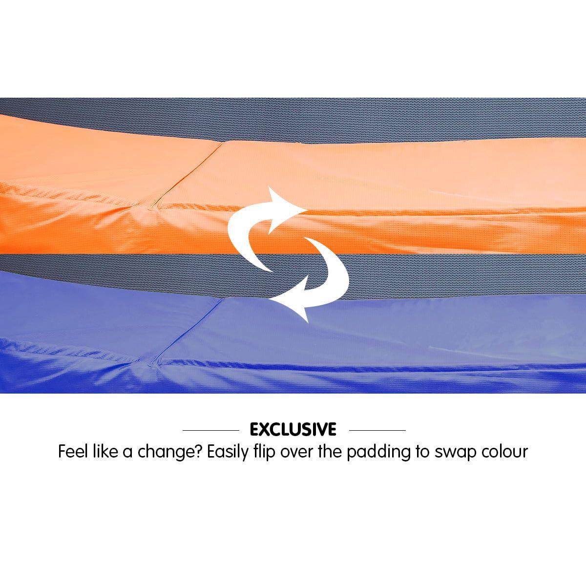 Kahuna 16ft Trampoline Reversible Replacement Pad Round - Orange/Blue
