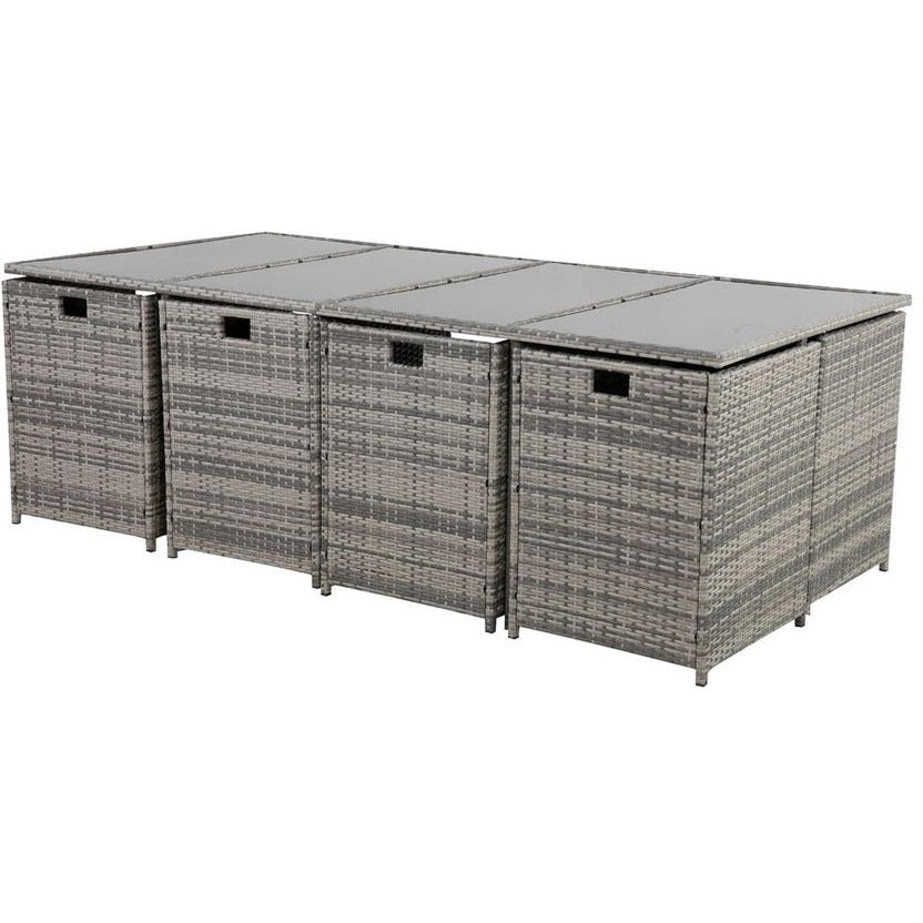 Bali 13PC Outdoor Dining Set - Grey