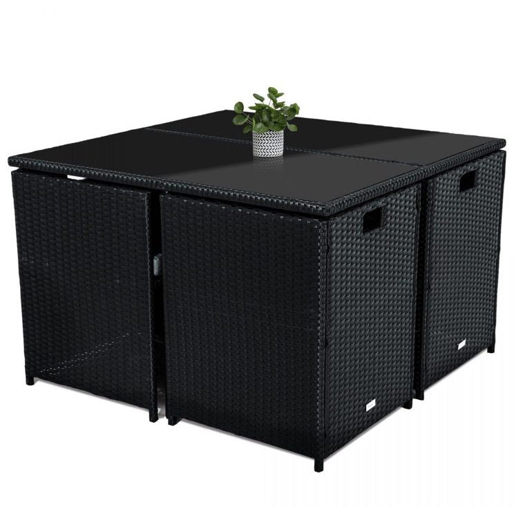 Horrocks 8 Seater Outdoor Dining Set - Black