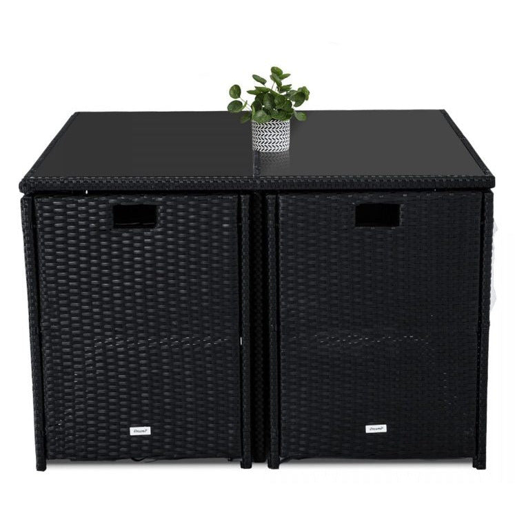 Horrocks 8 Seater Outdoor Dining Set - Black