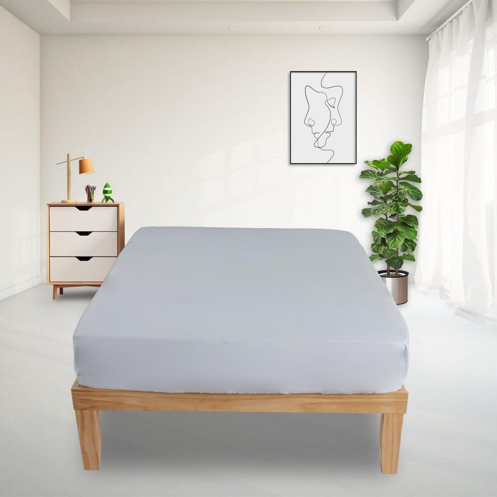 Warm Wooden Natural Bed Base Frame – King Single