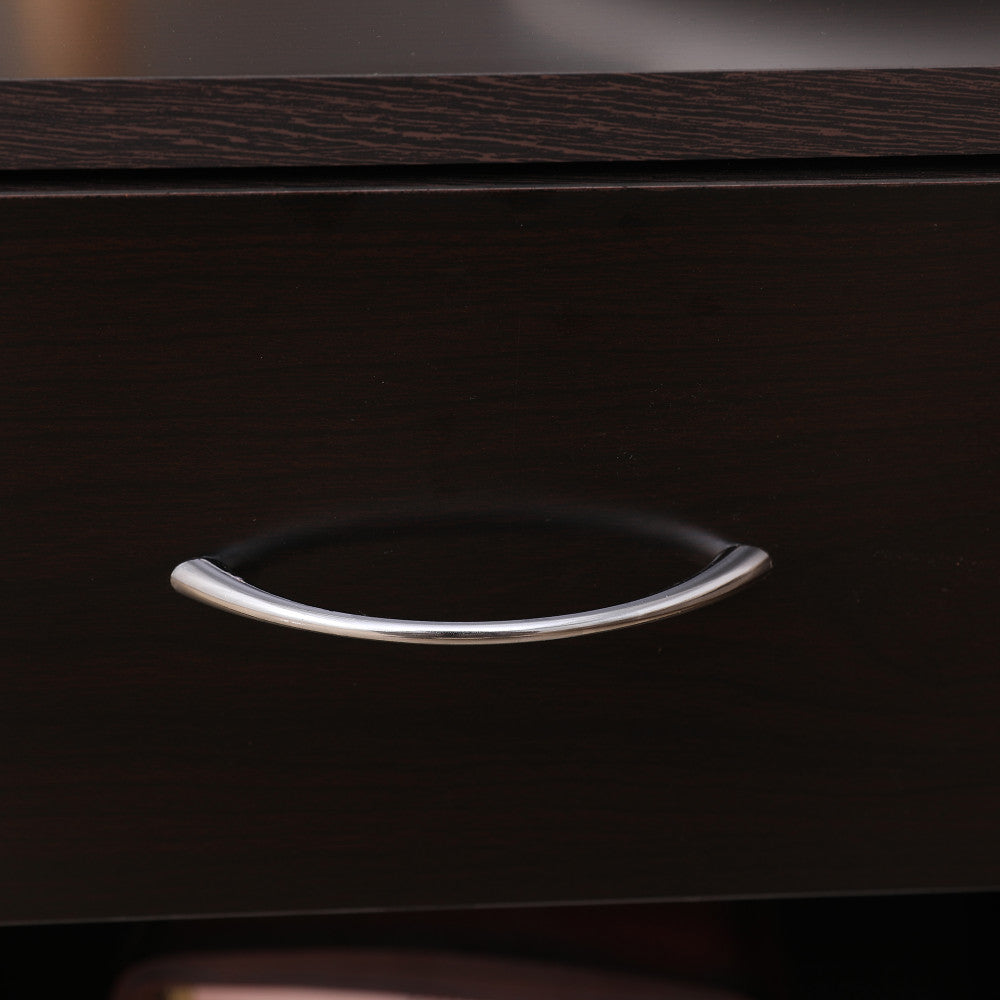 Dandi Bedside Table Nightstand with Drawer Set of 2 Brown