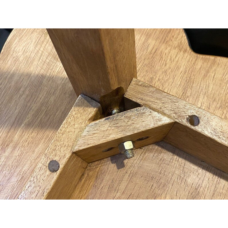 Children's furniture Set Bear Table and 2 Chairs -natural wood handmade and solid build