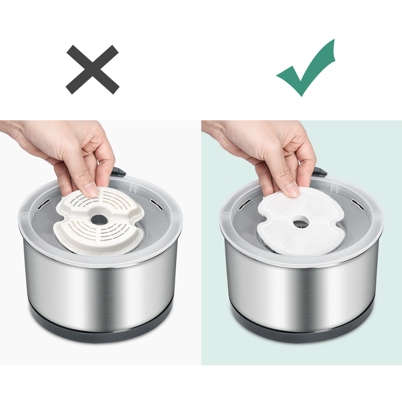 8 x Pet Dog Cat Fountain Filter Replacement Activated Carbon Ion Exchange Resin Triple Filtration System Automatic Water Dispenser Compatible