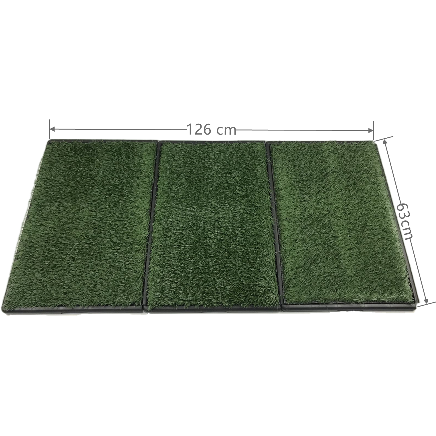 Indoor Dog Puppy Toilet Grass Potty Training Mat Loo Pad 126 x 63 cm